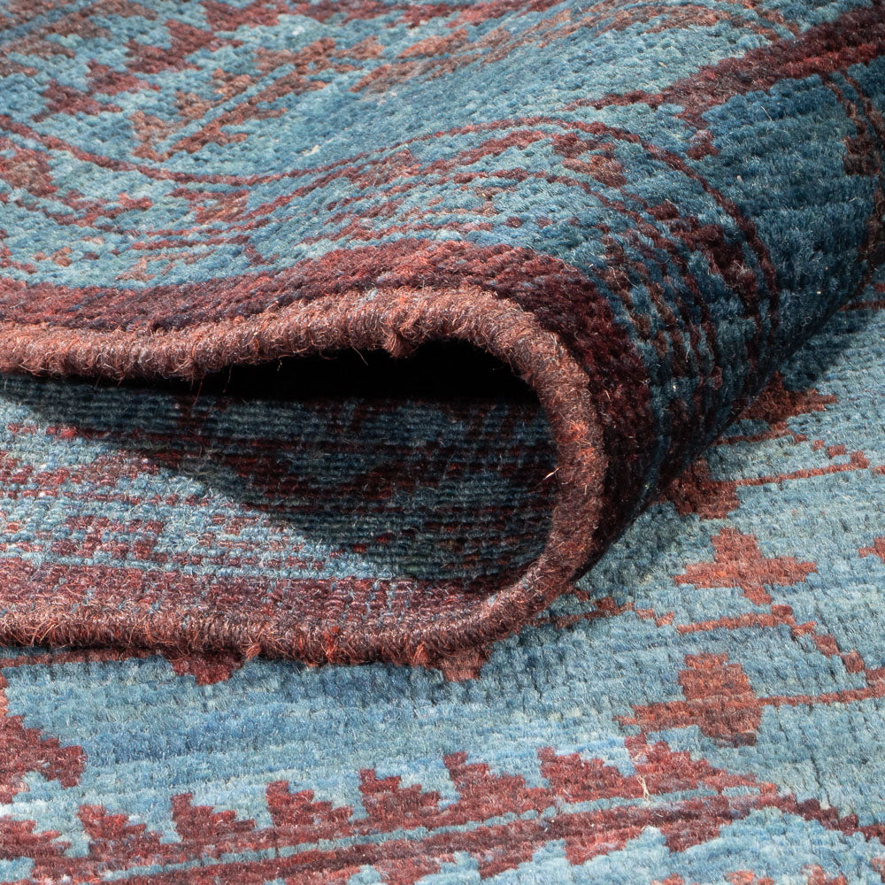 Ziegler Tæppe - Moderne - Vintage / farvet - 199 x 141 cm - blå