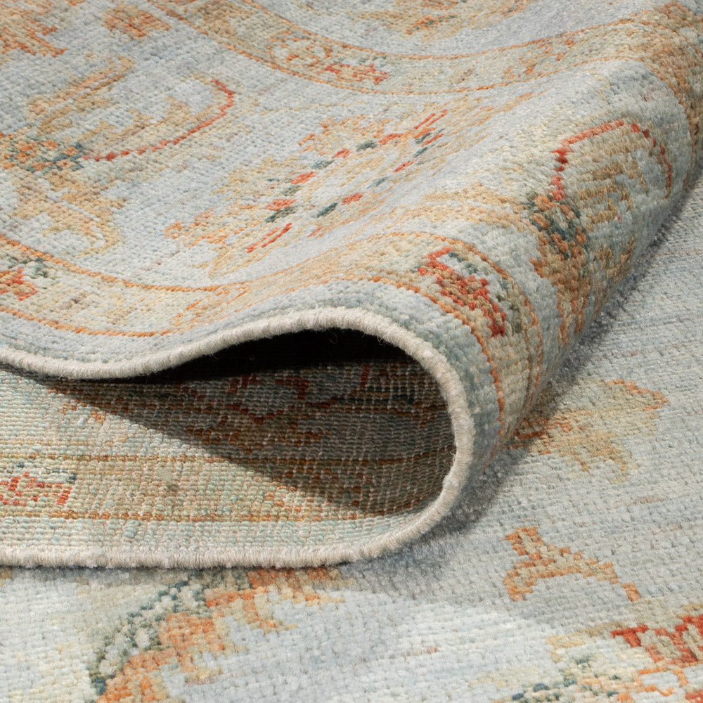 Ziegler Tæppe - Moderne - Vintage / farvet - 197 x 148 cm - lyseblå