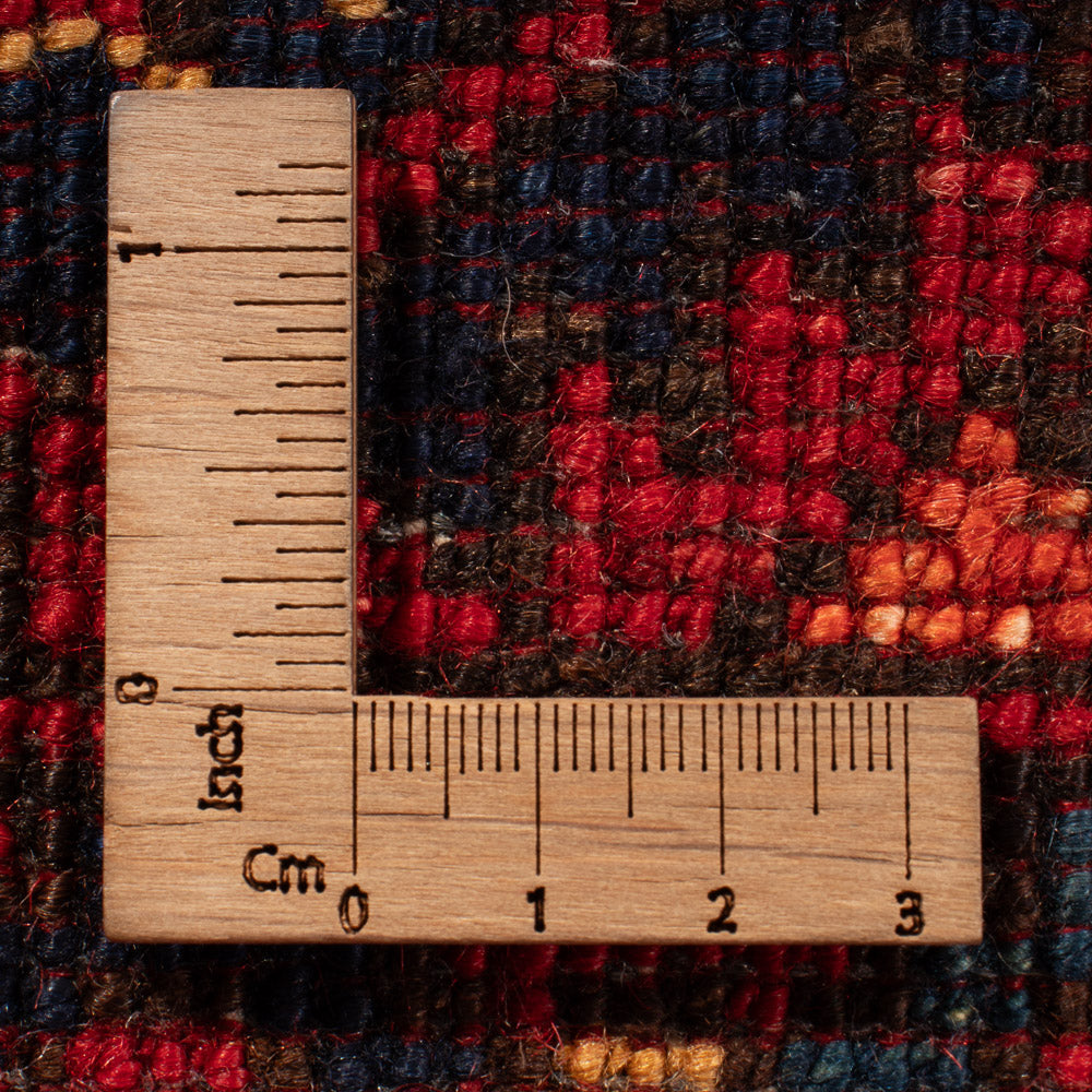 Afghansk tæppe - Kunduz - 205 x 153 cm - rød