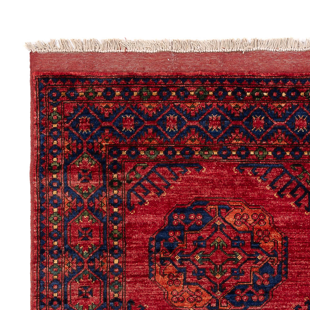 Afghansk tæppe - Kunduz - 204 x 151 cm - rød
