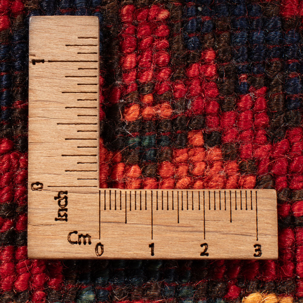 Afghansk tæppe - Kunduz - 198 x 155 cm - rød