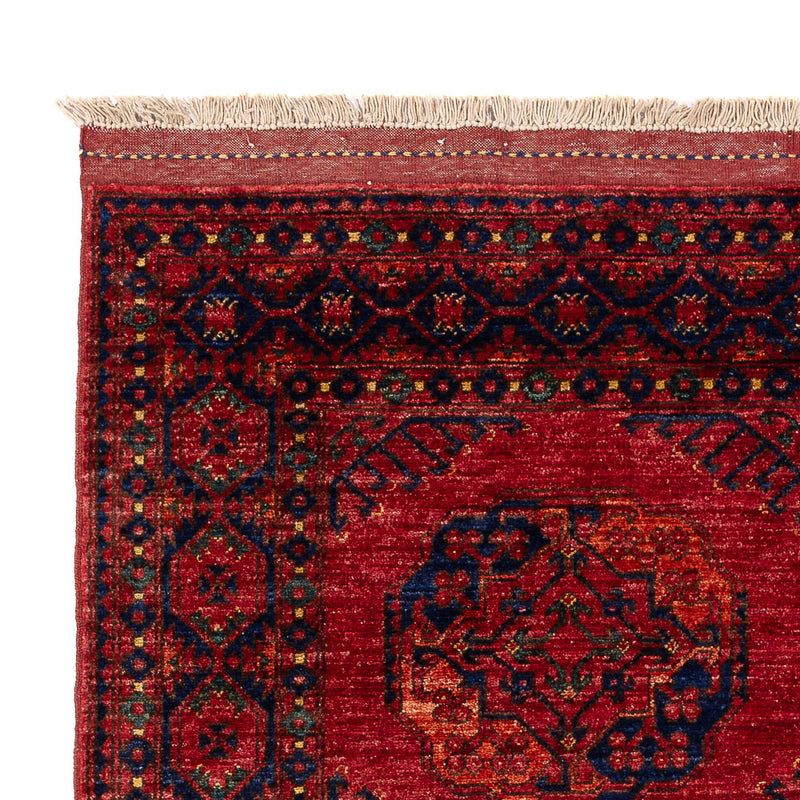 Afghansk tæppe - Kunduz - 200 x 155 cm - rød