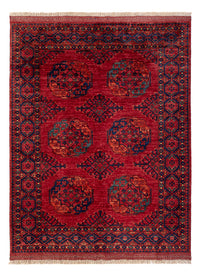 Afghansk tæppe - Kunduz - 200 x 155 cm - rød