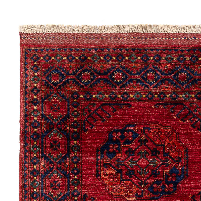 Afghansk tæppe - Kunduz - 200 x 155 cm - rød