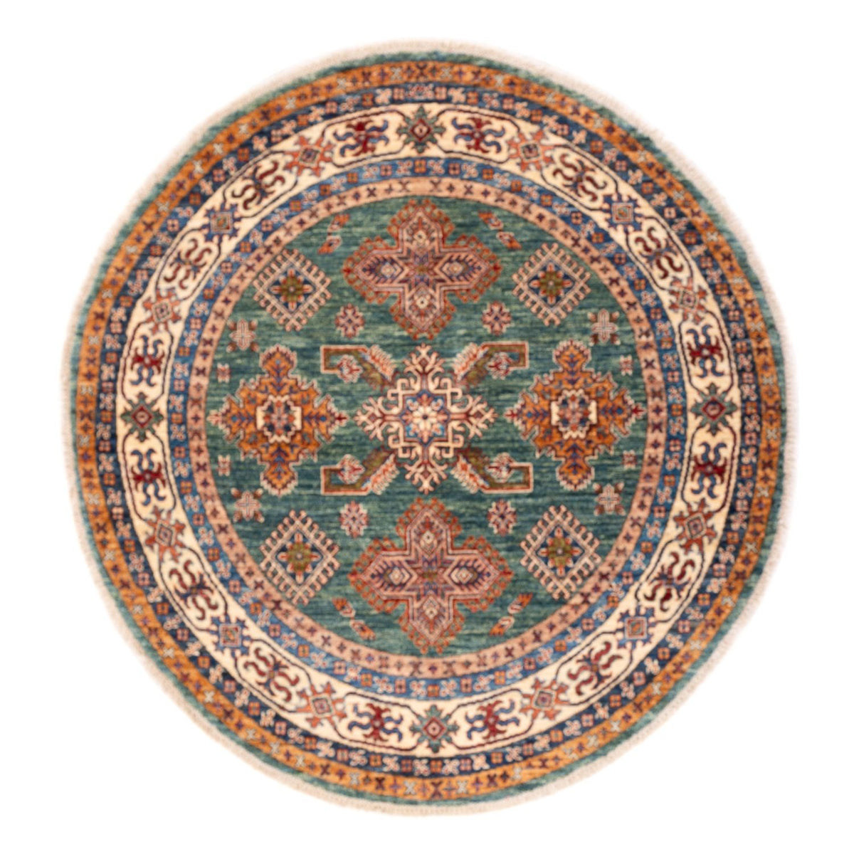 Ziegler Carpet - Kazak rundt  - 151 x 147 cm - grøn