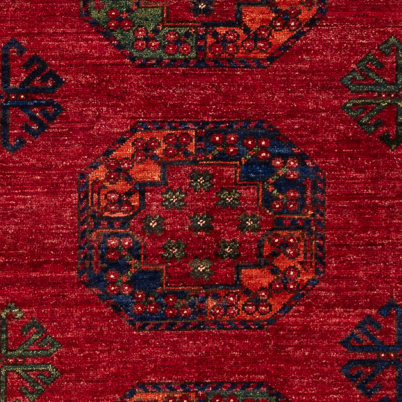 Afghansk tæppe - 179 x 123 cm - rød