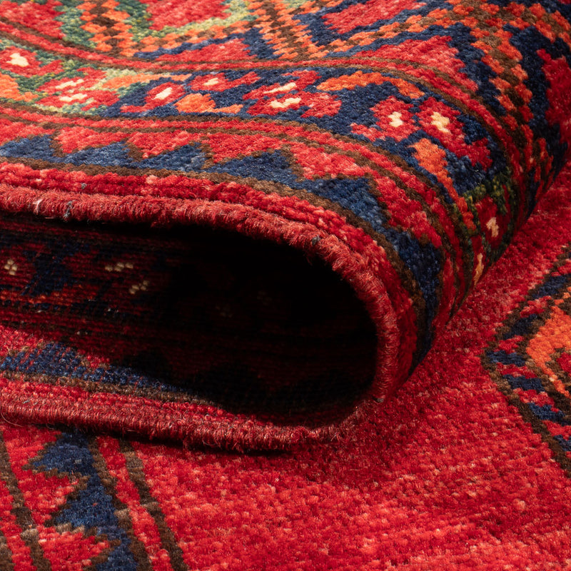Afghansk tæppe - 179 x 123 cm - rød