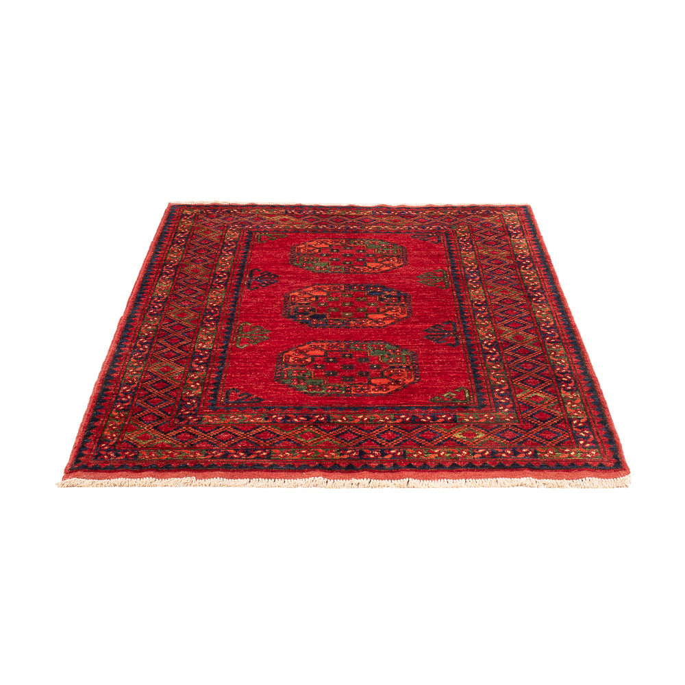 Afghansk tæppe - 179 x 123 cm - rød