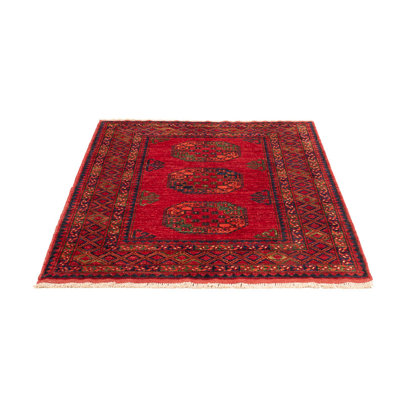 Afghansk tæppe - 179 x 123 cm - rød