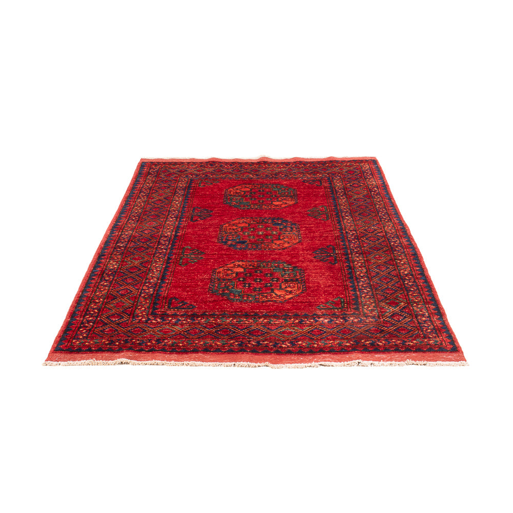 Afghansk tæppe - 182 x 120 cm - rød