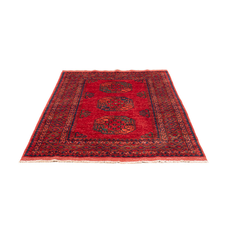 Afghansk tæppe - 182 x 120 cm - rød