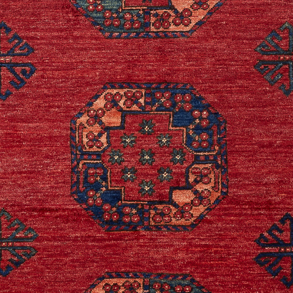 Afghansk tæppe - 181 x 124 cm - rød