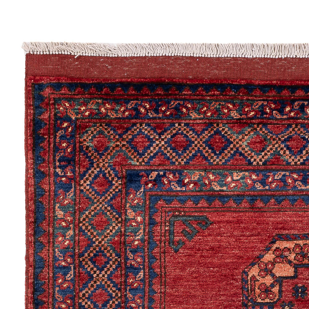 Afghansk tæppe - 181 x 124 cm - rød