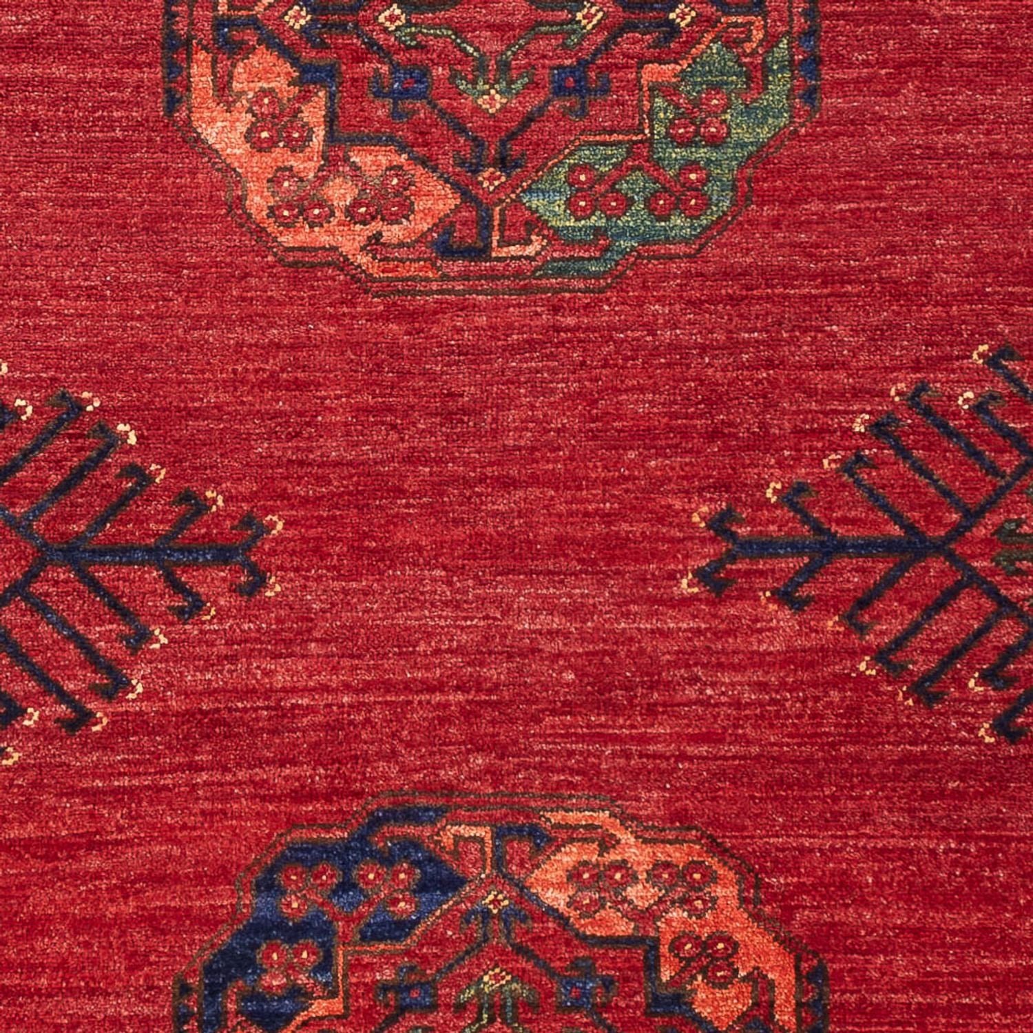 Afghansk tæppe - 181 x 122 cm - rød