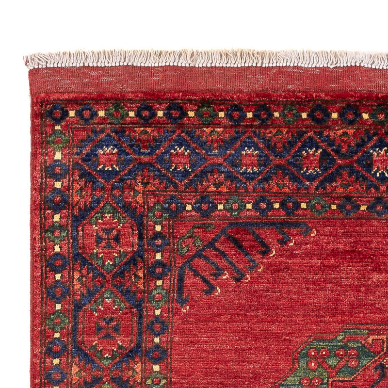Afghansk tæppe - 181 x 122 cm - rød