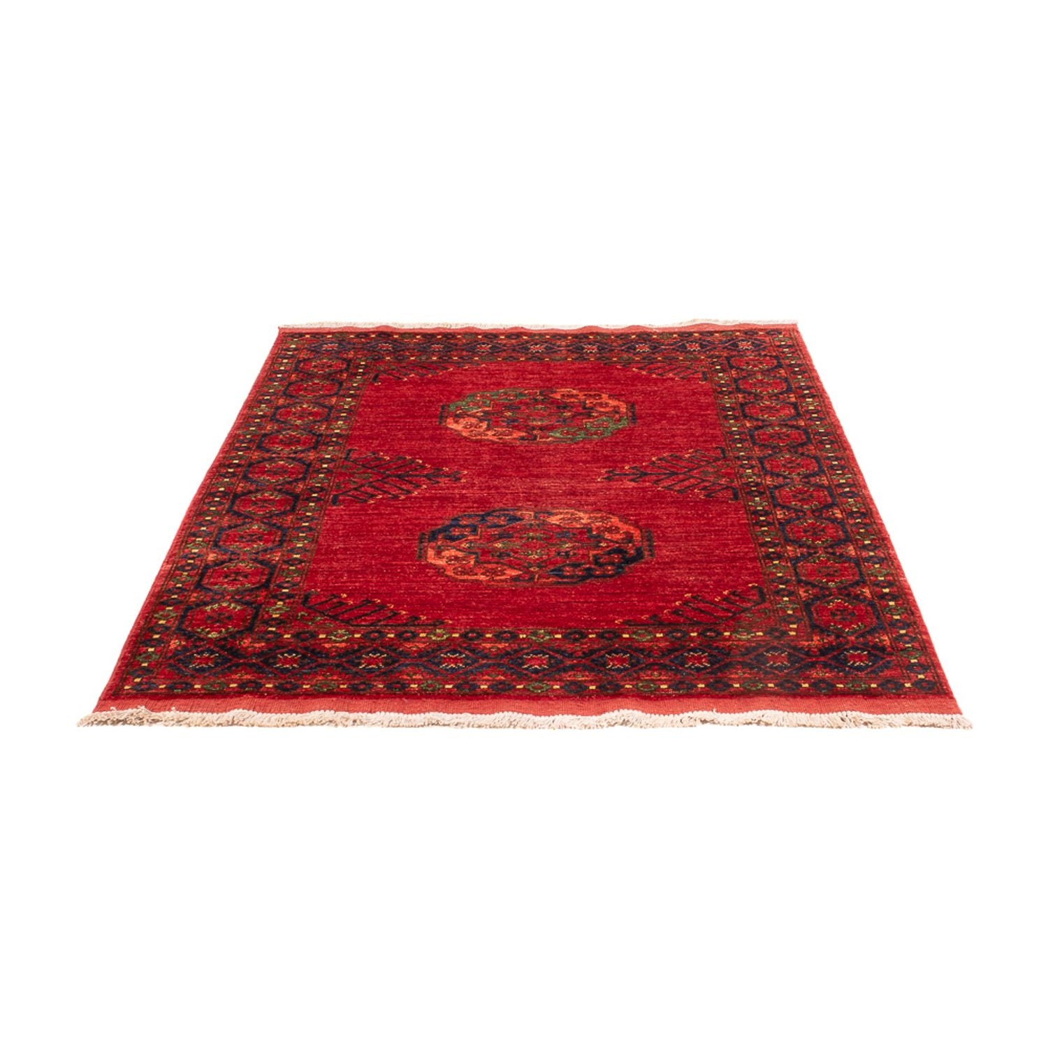 Afghansk tæppe - 181 x 122 cm - rød