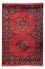 Afghansk tæppe - 182 x 125 cm - rød
