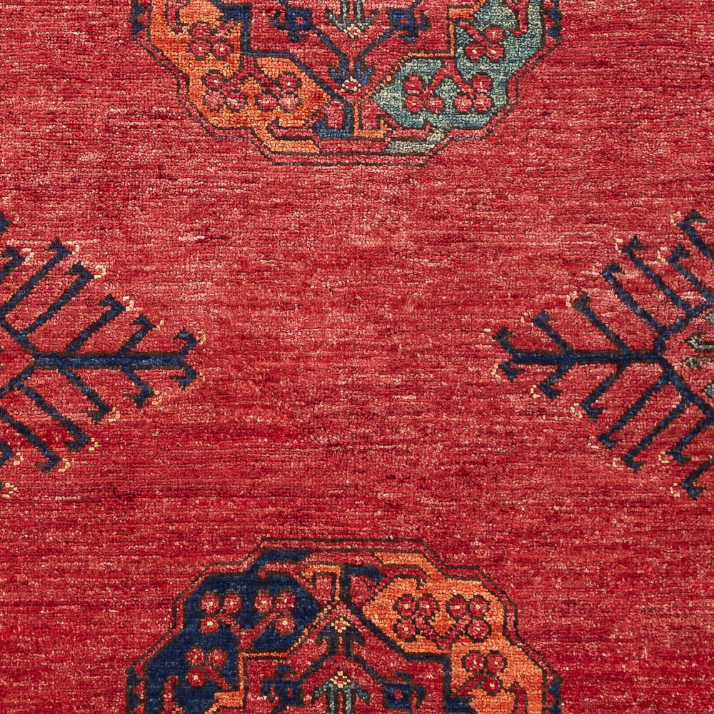 Afghansk tæppe - 182 x 125 cm - rød