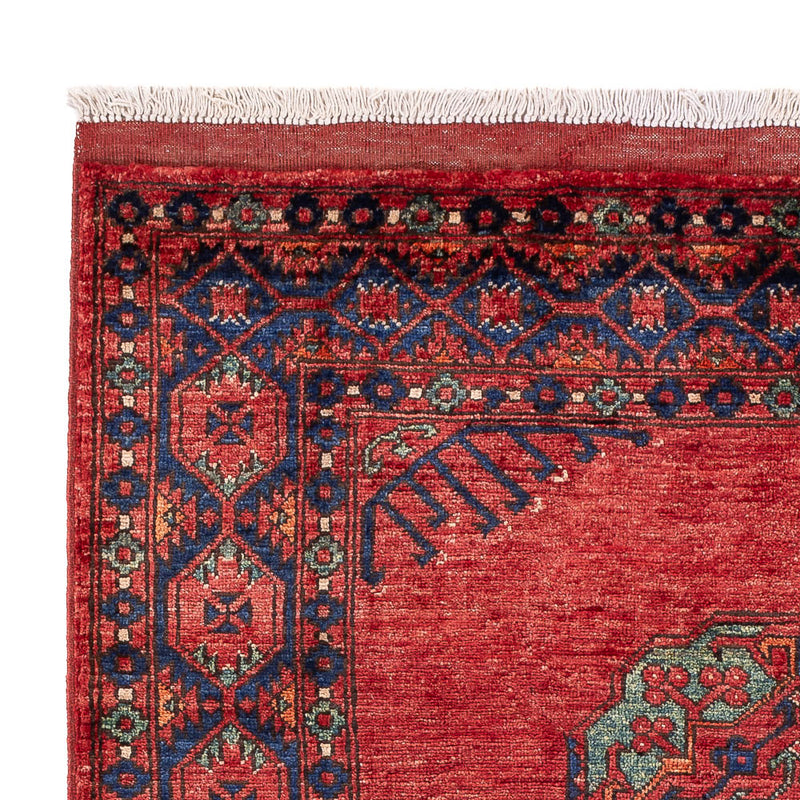 Afghansk tæppe - 182 x 125 cm - rød