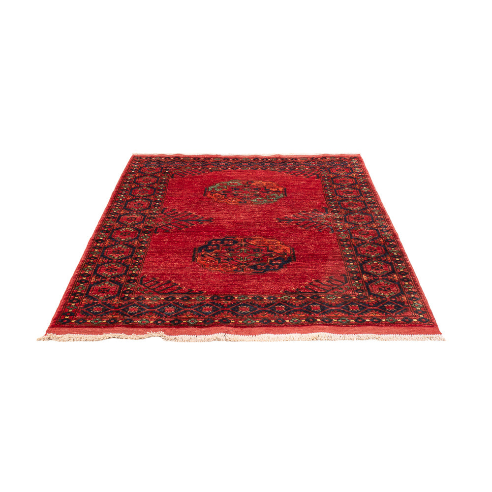 Afghansk tæppe - 182 x 125 cm - rød