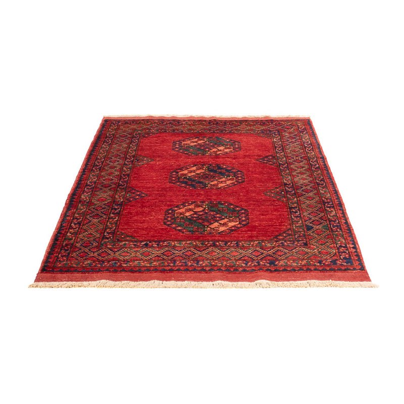 Afghansk tæppe - 179 x 124 cm - rød