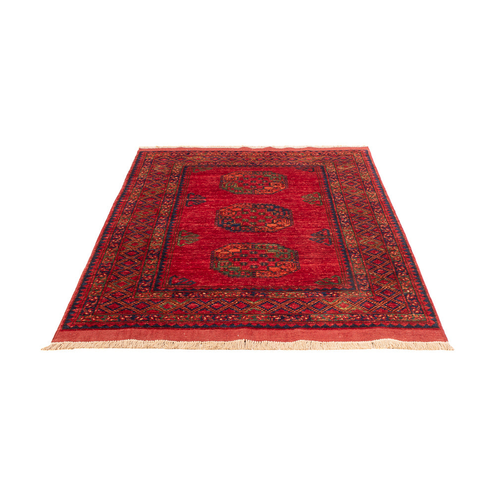 Afghansk tæppe - 182 x 122 cm - rød