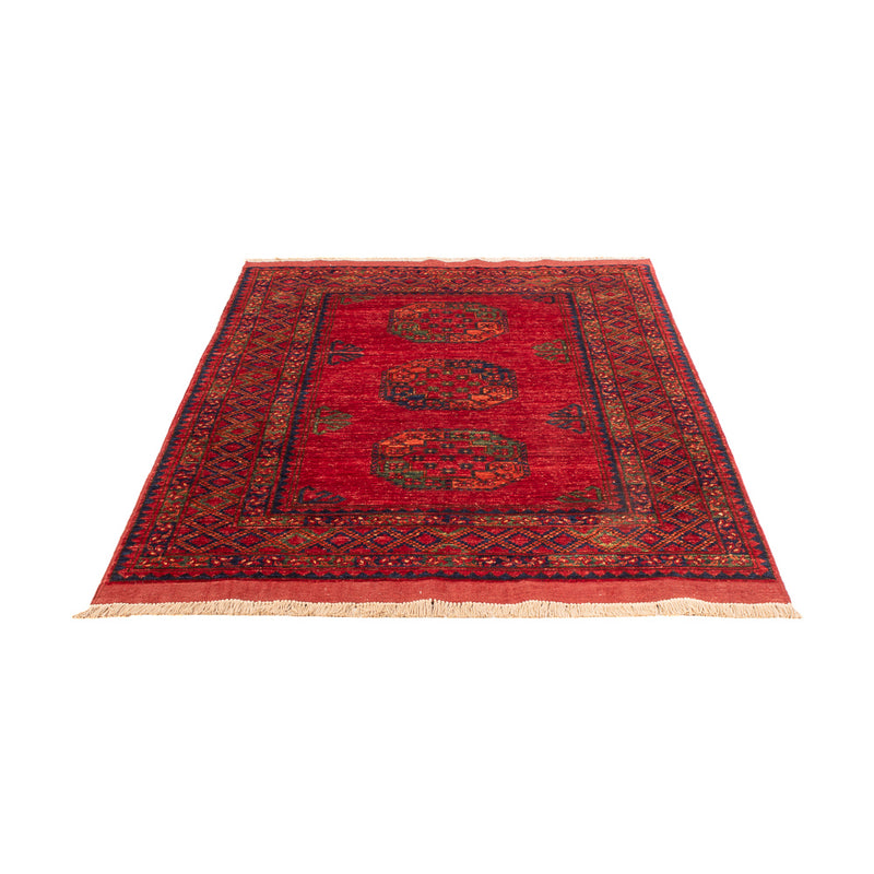 Afghansk tæppe - 182 x 122 cm - rød