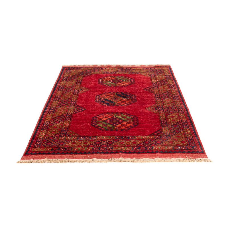 Afghansk tæppe - 180 x 121 cm - rød
