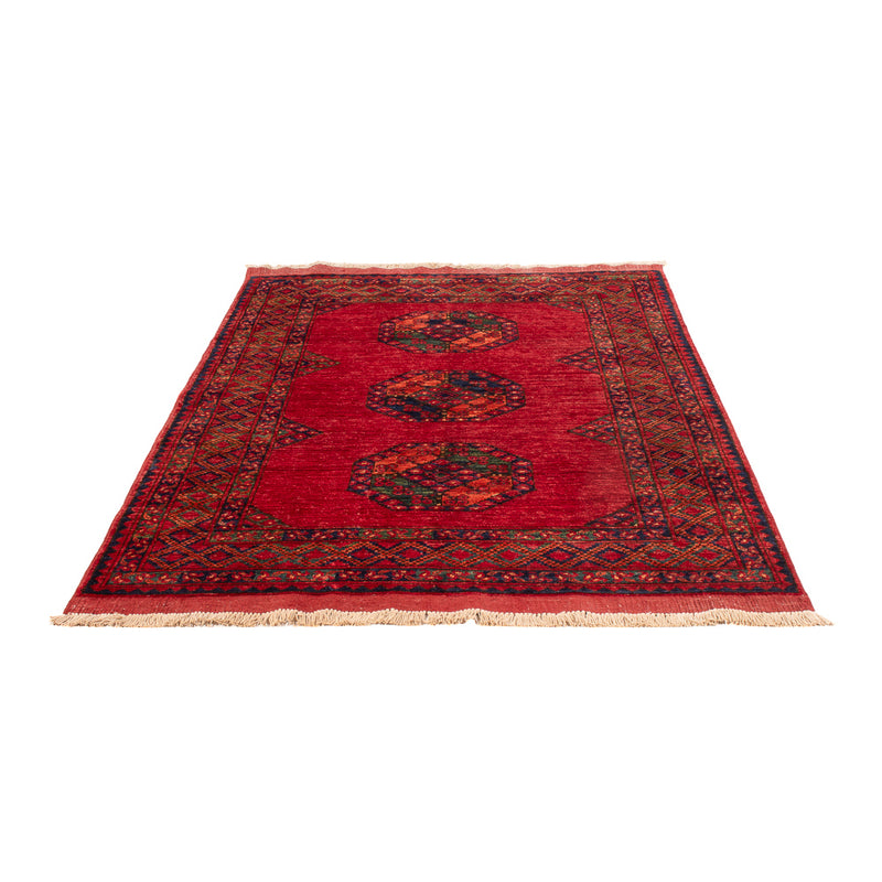 Afghansk tæppe - 180 x 124 cm - rød