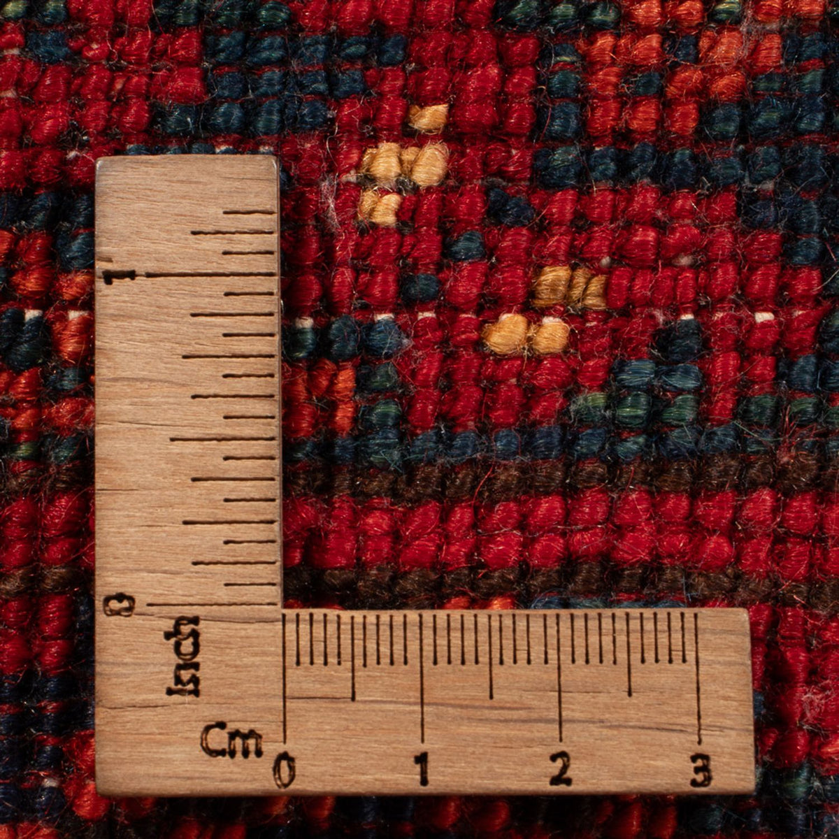 Afghansk tæppe - 180 x 124 cm - rød