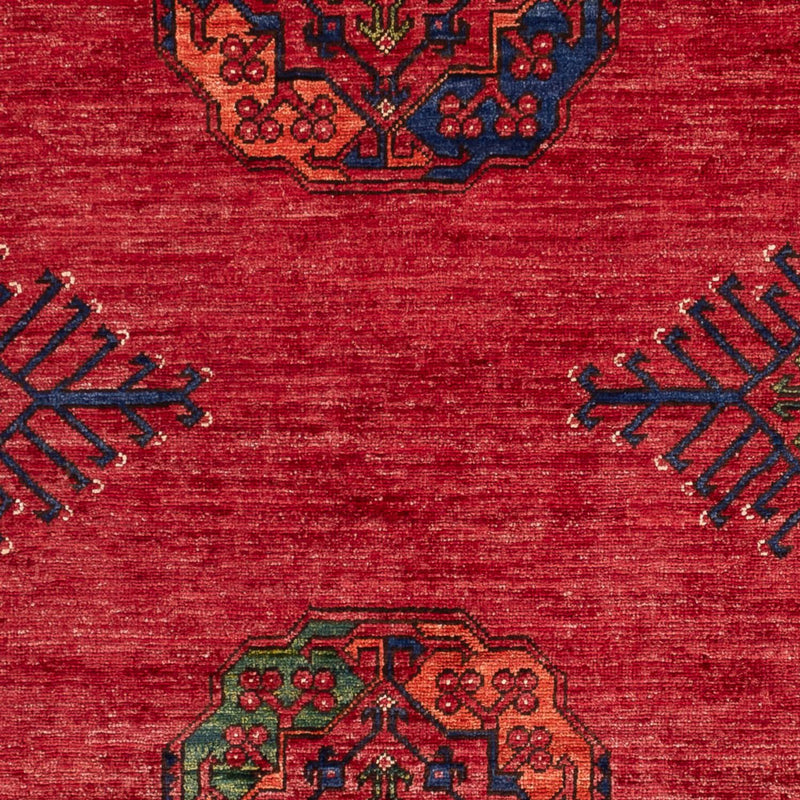 Afghansk tæppe - 182 x 122 cm - rød