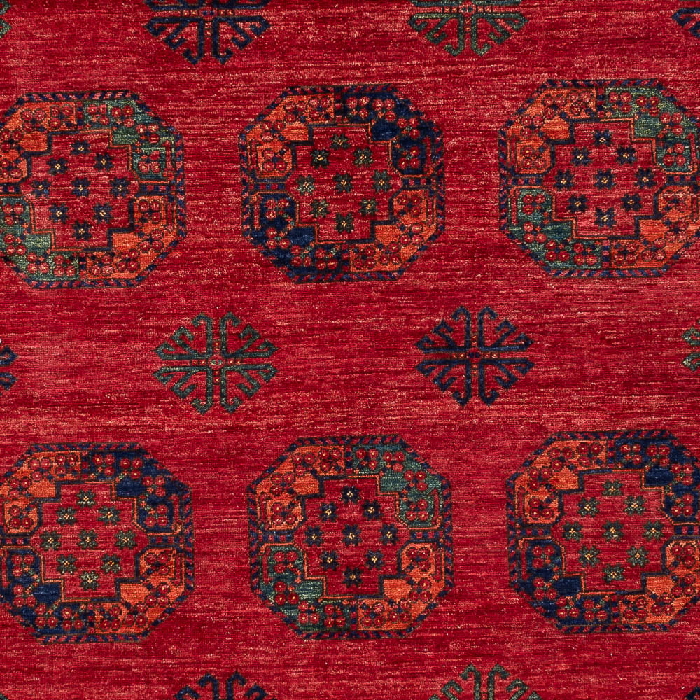 Afghansk tæppe - Kunduz - 317 x 213 cm - rød