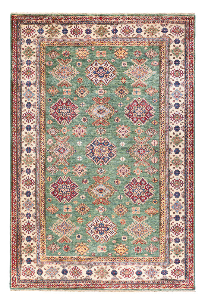Ziegler Carpet - Kazak - 296 x 201 cm - lysegrøn