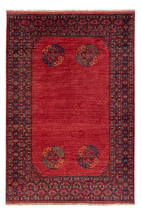Afghansk tæppe - Kunduz - 294 x 203 cm - rød