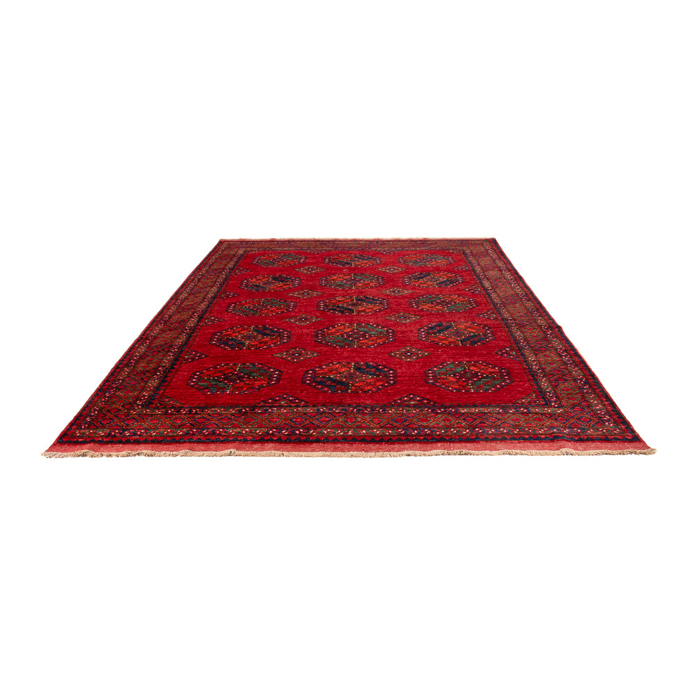 Afghansk tæppe - Kunduz - 297 x 207 cm - rød