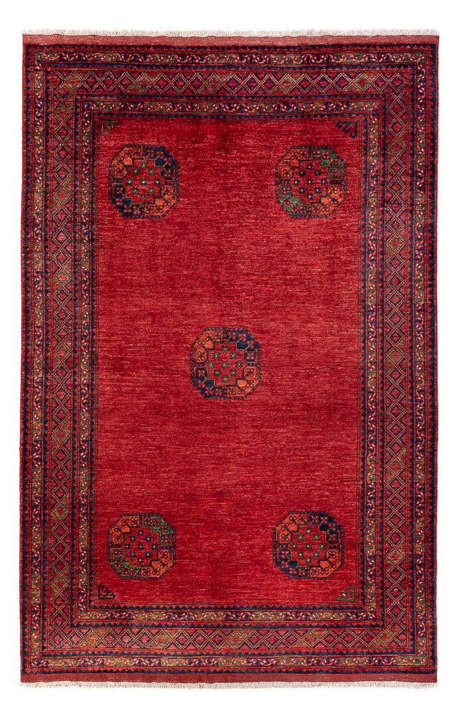 Afghansk tæppe - Kunduz - 305 x 204 cm - rød