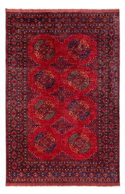 Afghansk tæppe - Kunduz - 312 x 208 cm - rød