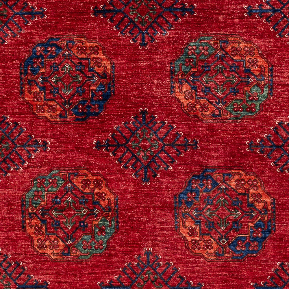 Afghansk tæppe - Kunduz - 312 x 208 cm - rød