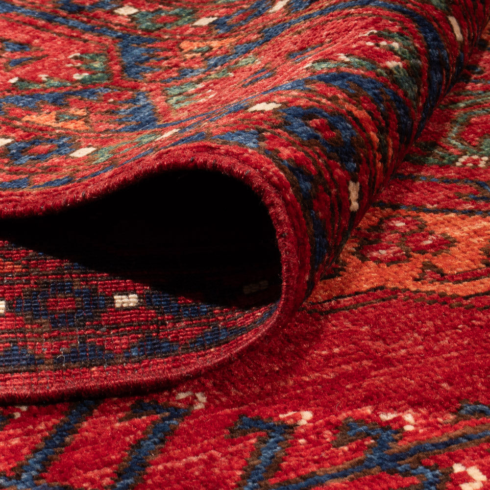 Afghansk tæppe - Kunduz - 312 x 208 cm - rød