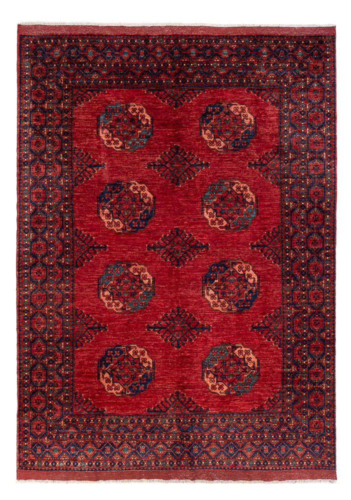 Afghansk tæppe - Kunduz - 287 x 215 cm - rød