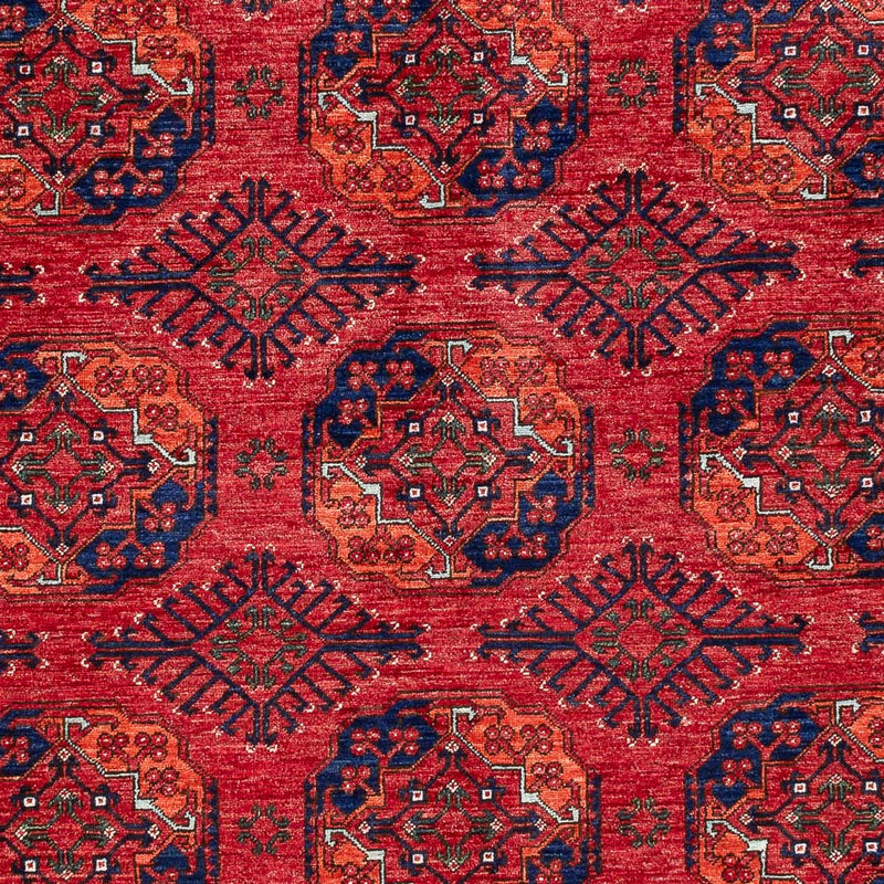 Afghansk tæppe - Kunduz - 296 x 207 cm - lysrød