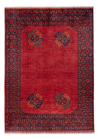 Afghansk tæppe - Kunduz - 288 x 216 cm - rød