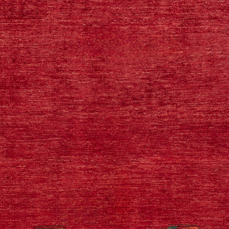 Afghansk tæppe - Kunduz - 288 x 216 cm - rød