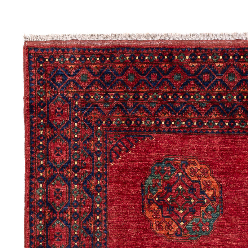 Afghansk tæppe - Kunduz - 288 x 216 cm - rød