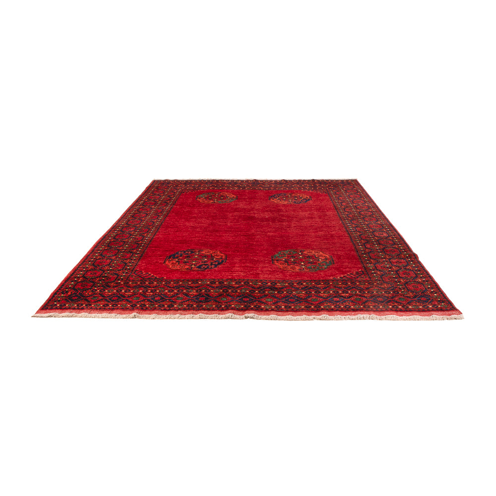 Afghansk tæppe - Kunduz - 288 x 216 cm - rød