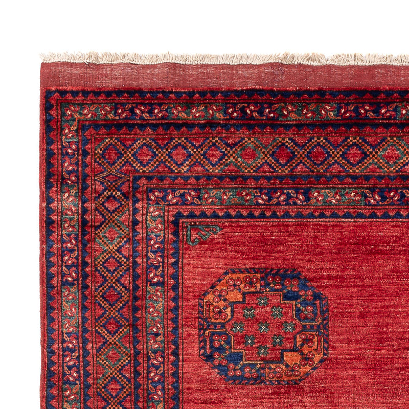 Afghansk tæppe - Kunduz - 302 x 203 cm - rød