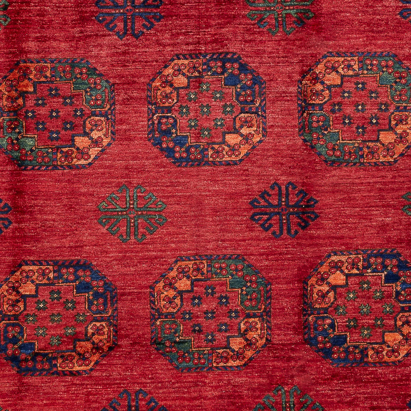 Afghansk tæppe - Kunduz - 300 x 201 cm - rød