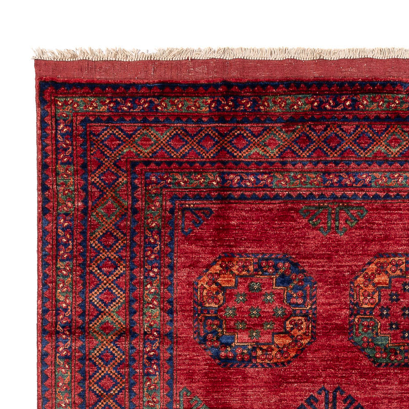 Afghansk tæppe - Kunduz - 300 x 201 cm - rød