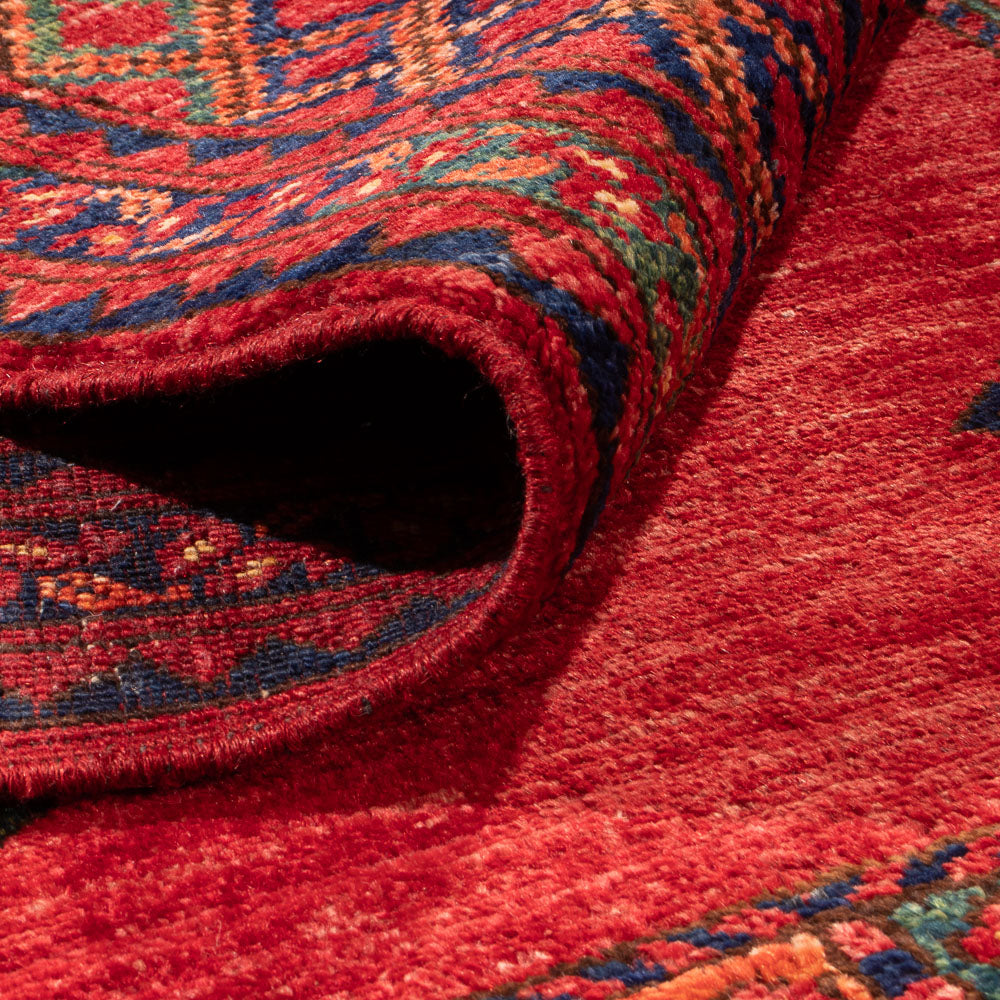 Afghansk tæppe - Kunduz - 300 x 201 cm - rød