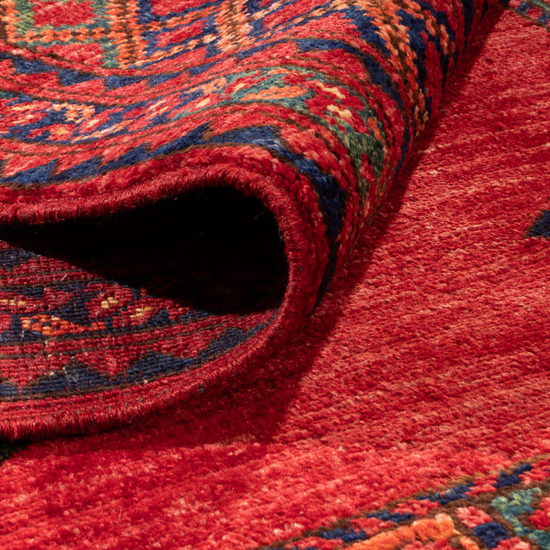 Afghansk tæppe - Kunduz - 300 x 201 cm - rød